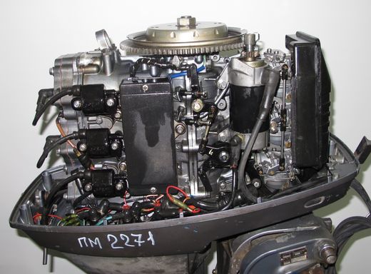 Мотор лодочный Yamaha 60FETO, б/у