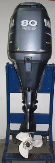 Мотор лодочный Yamaha F80 BET, б/у