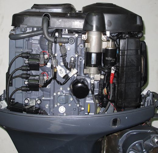 Мотор лодочный Yamaha F80 BET, б/у