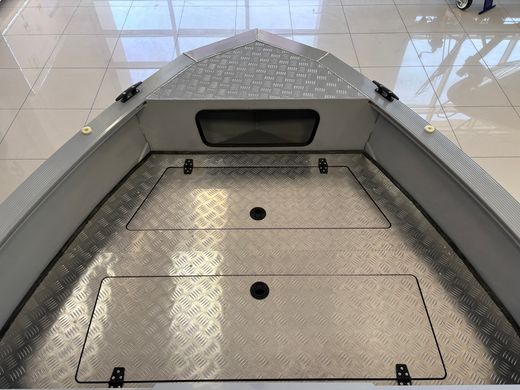 Моторная лодка, Неман 480 DCM FISH, св.серый-серый с Suzuki DF50ATL