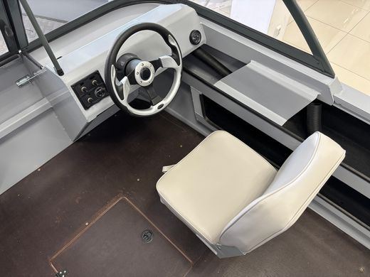 Моторная лодка, Неман 480 DCM FISH, св.серый-серый с Suzuki DF50ATL