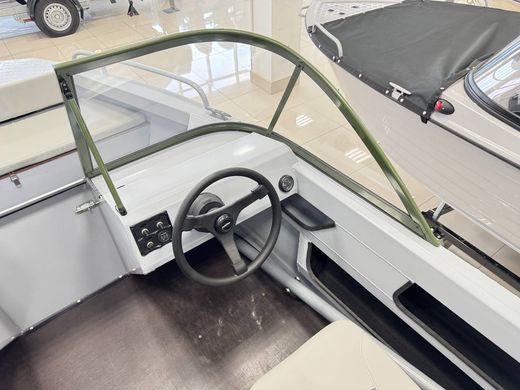 Моторная лодка, Неман 500 DC, серо-зелёная с Marine Rocket MR40FFEL-T