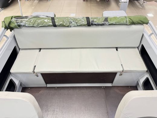 Моторная лодка, Неман 500 DC, серо-зелёная с Marine Rocket MR60FFEL-T