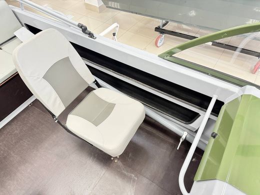 Моторная лодка, Неман 500 DC, серо-зелёная с Marine Rocket MREF40FEL-T