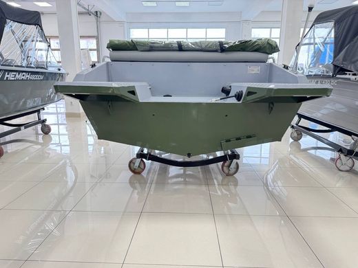 Моторная лодка, Неман 500 DC, серо-зелёная