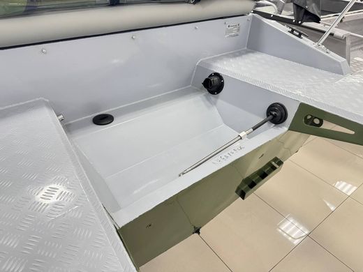 Моторная лодка, Неман 500 DC, серо-зелёная