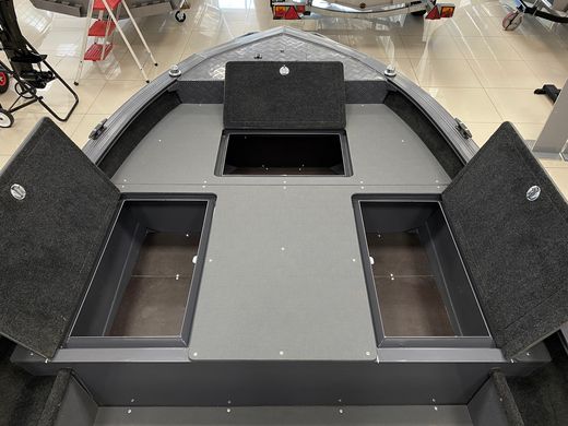 Моторная лодка, Тактика 430Р (fish), графит c Marine Rocket MR9.9PRO