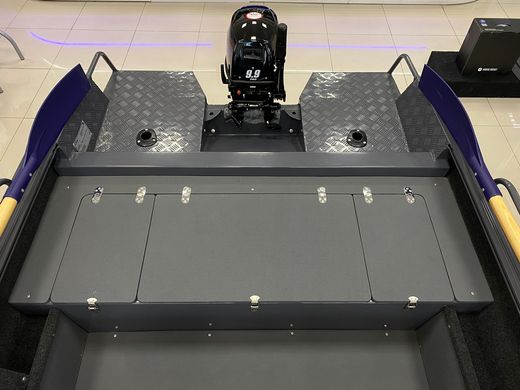 Моторная лодка, Тактика 430Р (fish), графит c Marine Rocket MR9.9PRO