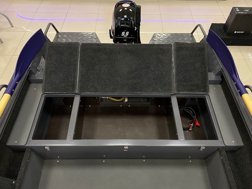 Моторная лодка, Тактика 430Р (fish), графит c Marine Rocket MR9.9PRO