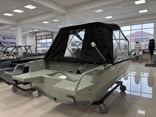 Моторная лодка, Тактика 460 DC (Comfort), хаки с Suzuki DF60ATL