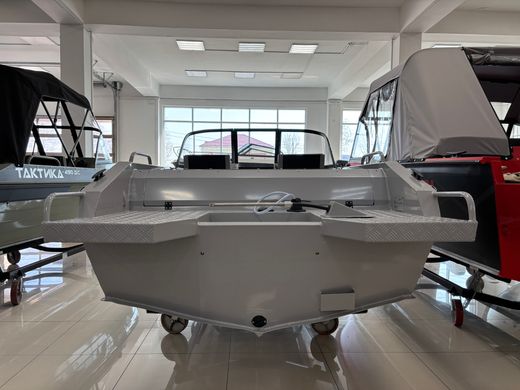 Моторная лодка, Тактика 460, серый с Suzuki DF50ATL