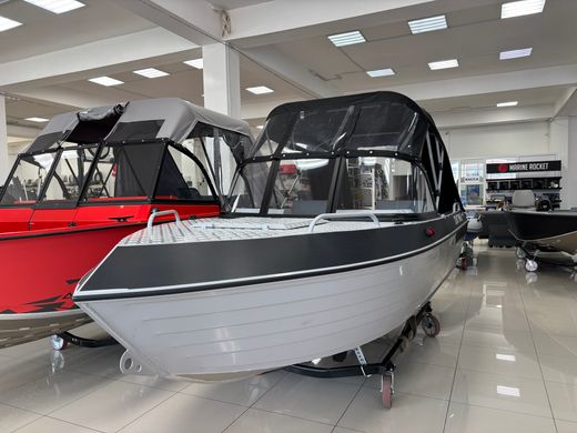 Моторная лодка, Тактика 460, серый с Suzuki DF50ATL