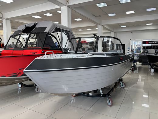 Моторная лодка, Тактика 460, серый с Suzuki DF50ATL