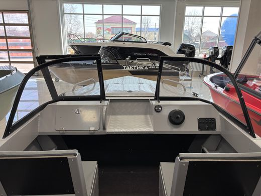 Моторная лодка, Тактика 460, серый с Suzuki DF50ATL
