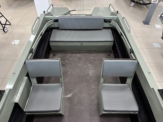 Моторная лодка, Тактика 490, хаки с Suzuki DF50ATL