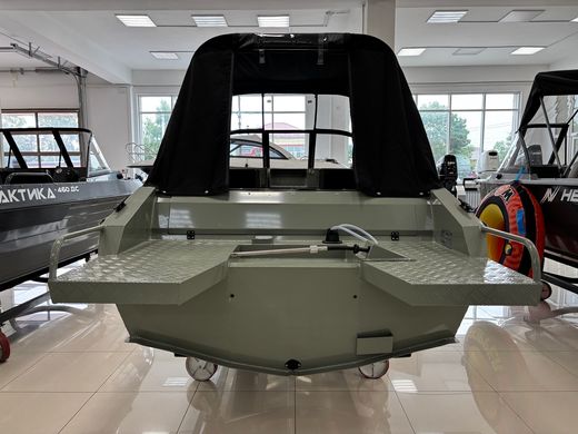 Моторная лодка, Тактика 490, хаки с Suzuki DF50ATL