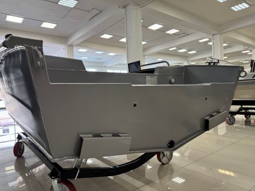 Моторная лодка, Триера 420 румпель, серый c Suzuki DF9.9BS+ (Super Forced)