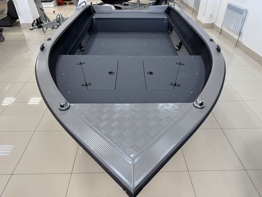 Моторная лодка, Триера 420 румпель, серый c Suzuki DF9.9BS+ (Super Forced)