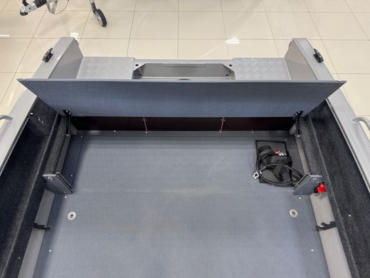 Моторная лодка, Триера 420 румпель, серый c Suzuki DF9.9BS+ (Super Forced)