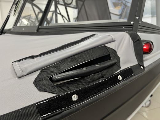 Моторная лодка, Триера 460 BR_new, серый с Marine Rocket MREF60FUEL-T