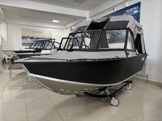 Моторная лодка, Триера 460 BR_new, серый с Suzuki DF50ATL