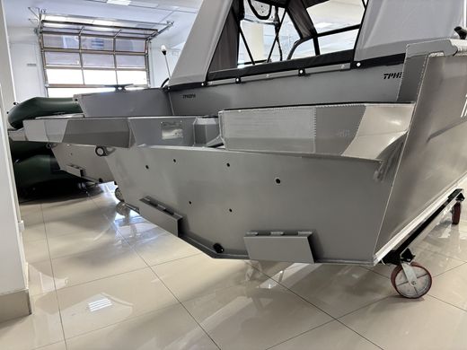 Моторная лодка, Триера 460 BR_new, серый с Suzuki DF50ATL