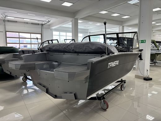 Моторная лодка, Триера 460 BR_new, серый с Suzuki DF50ATL