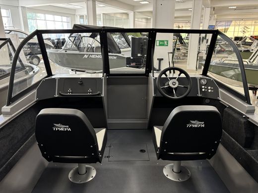 Моторная лодка, Триера 460 BR_new, серый с Suzuki DF50ATL