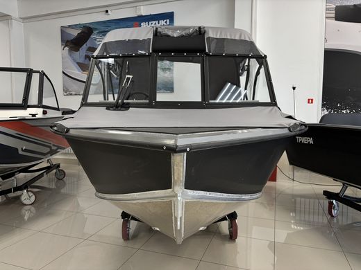 Моторная лодка, Триера 460 BR_new, серый с Suzuki DF50ATL