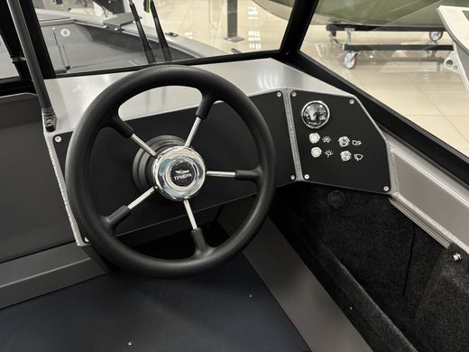 Моторная лодка, Триера 460 BR_new, серый с Suzuki DF50ATL