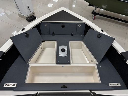 Моторная лодка, Триера 460 FISH_new, белый с Suzuki DF50ATL