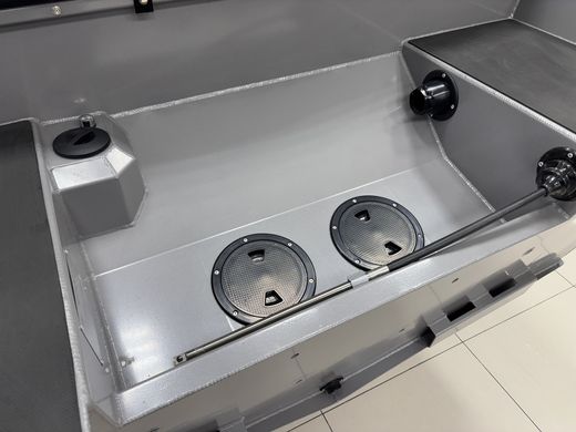 Моторная лодка, Триера 460 FISH_new, серый