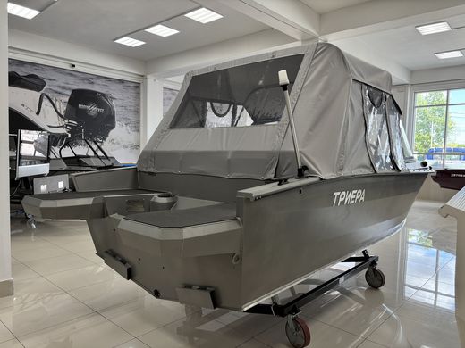 Моторная лодка, Триера 460 FISH_new, серый