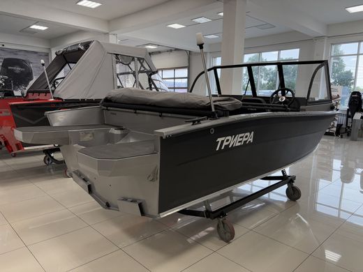 Моторная лодка, Триера 460 FISH_new, серый