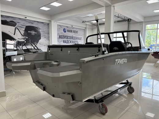 Моторная лодка, Триера 460 FISH_new, серый
