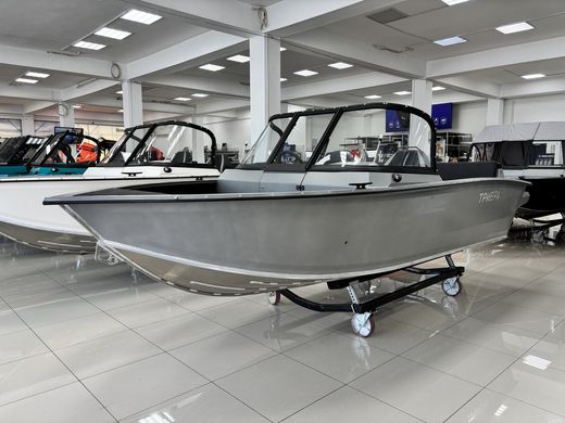 Моторная лодка, Триера 460 FISH_new, серый