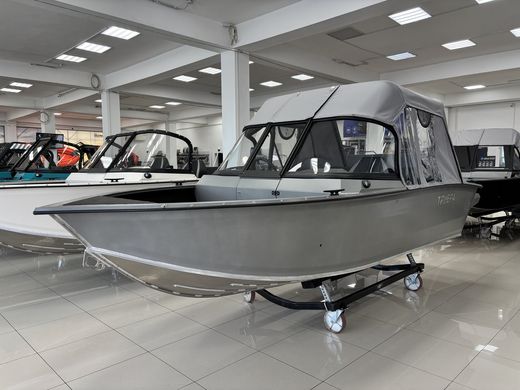 Моторная лодка, Триера 460 FISH_new, серый