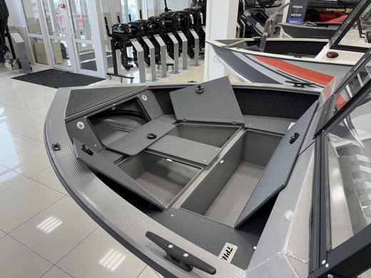 Моторная лодка, Триера 460 FISH_new, серый