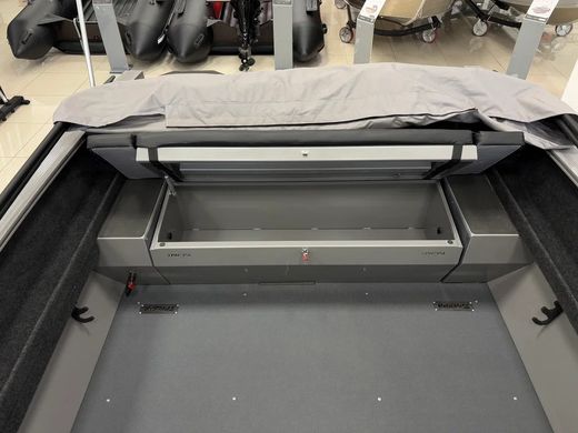 Моторная лодка, ТРИЕРА 460 FISH, серый с Marine Rocket MREF60FVEL-T