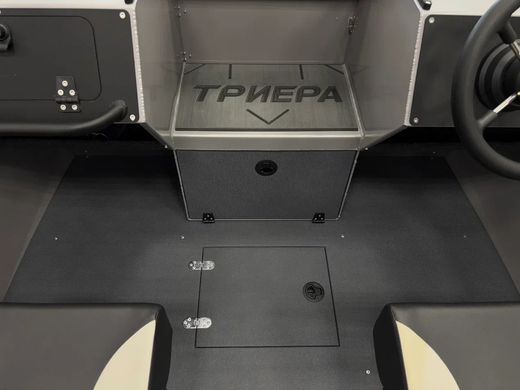 Моторная лодка, ТРИЕРА 460 FISH, серый с Marine Rocket MREF60FVEL-T