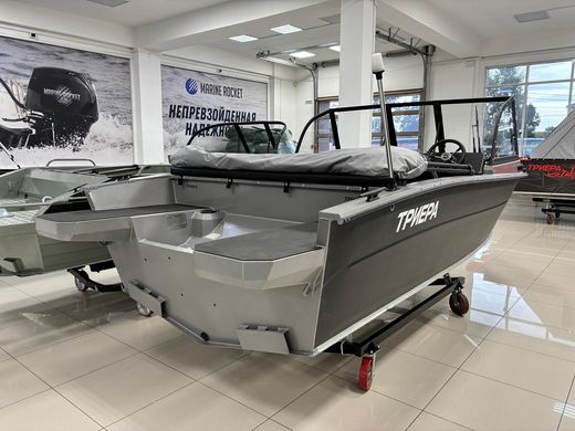 Моторная лодка, Триера 460 FISH, серый