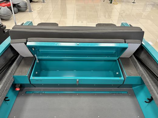 Моторная лодка, Триера 470 FISH, бирюзовый с Marine Rocket MREF60FVEL-T