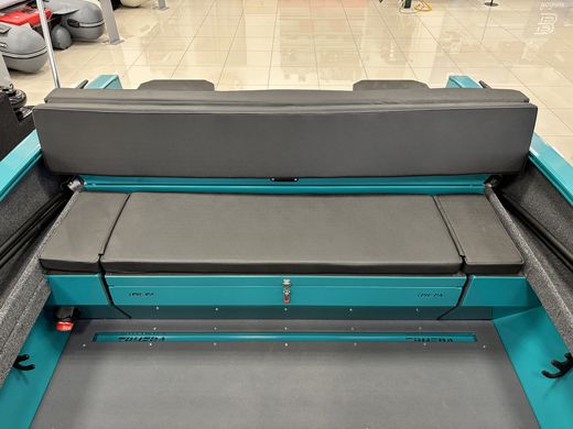 Моторная лодка, Триера 470 FISH, бирюзовый с Marine Rocket MREF60FVEL-T