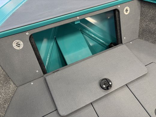 Моторная лодка, Триера 470 FISH, бирюзовый с Suzuki DF60ATL