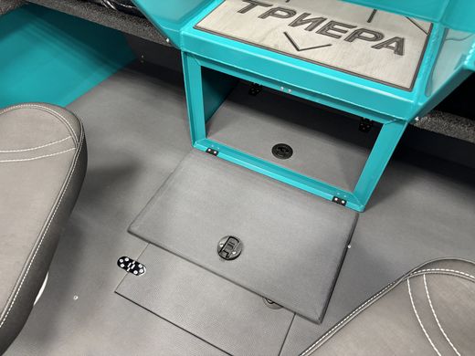 Моторная лодка, Триера 470 FISH, бирюзовый с Suzuki DF60ATL