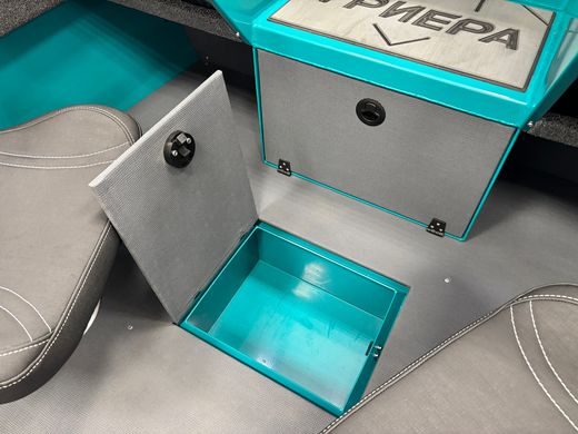 Моторная лодка, Триера 470 FISH, бирюзовый