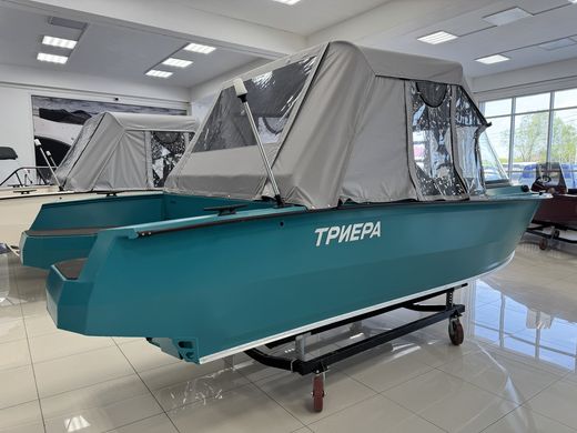 Моторная лодка, Триера 470 FISH, бирюзовый