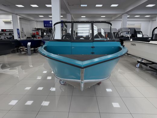 Моторная лодка, Триера 470 FISH, бирюзовый