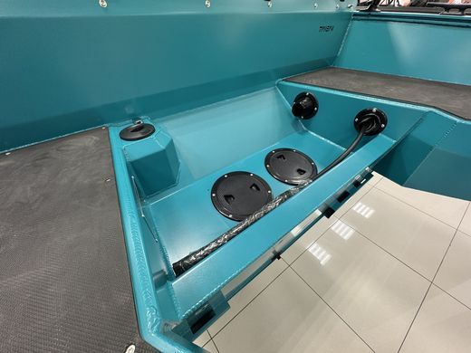 Моторная лодка, Триера 470 FISH, бирюзовый