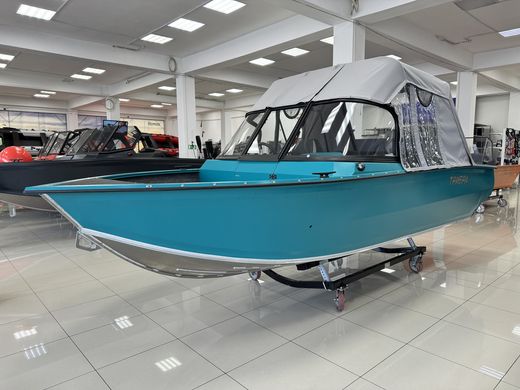 Моторная лодка, Триера 470 FISH, бирюзовый